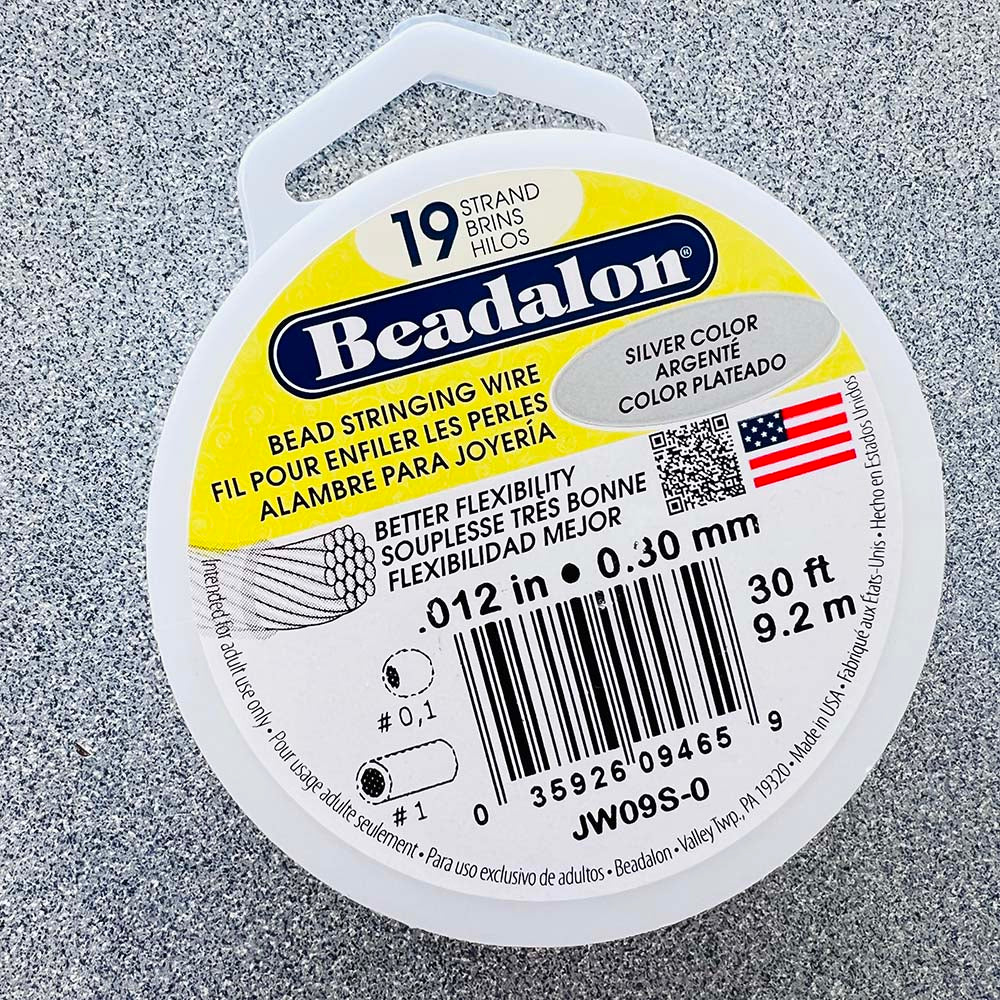 30 Ft .012 19 Strand Silver Color Beadalon Stringing Wire