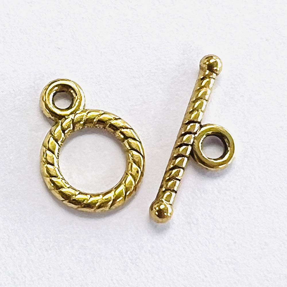 Gold Plate 9MM Toggle Clasp