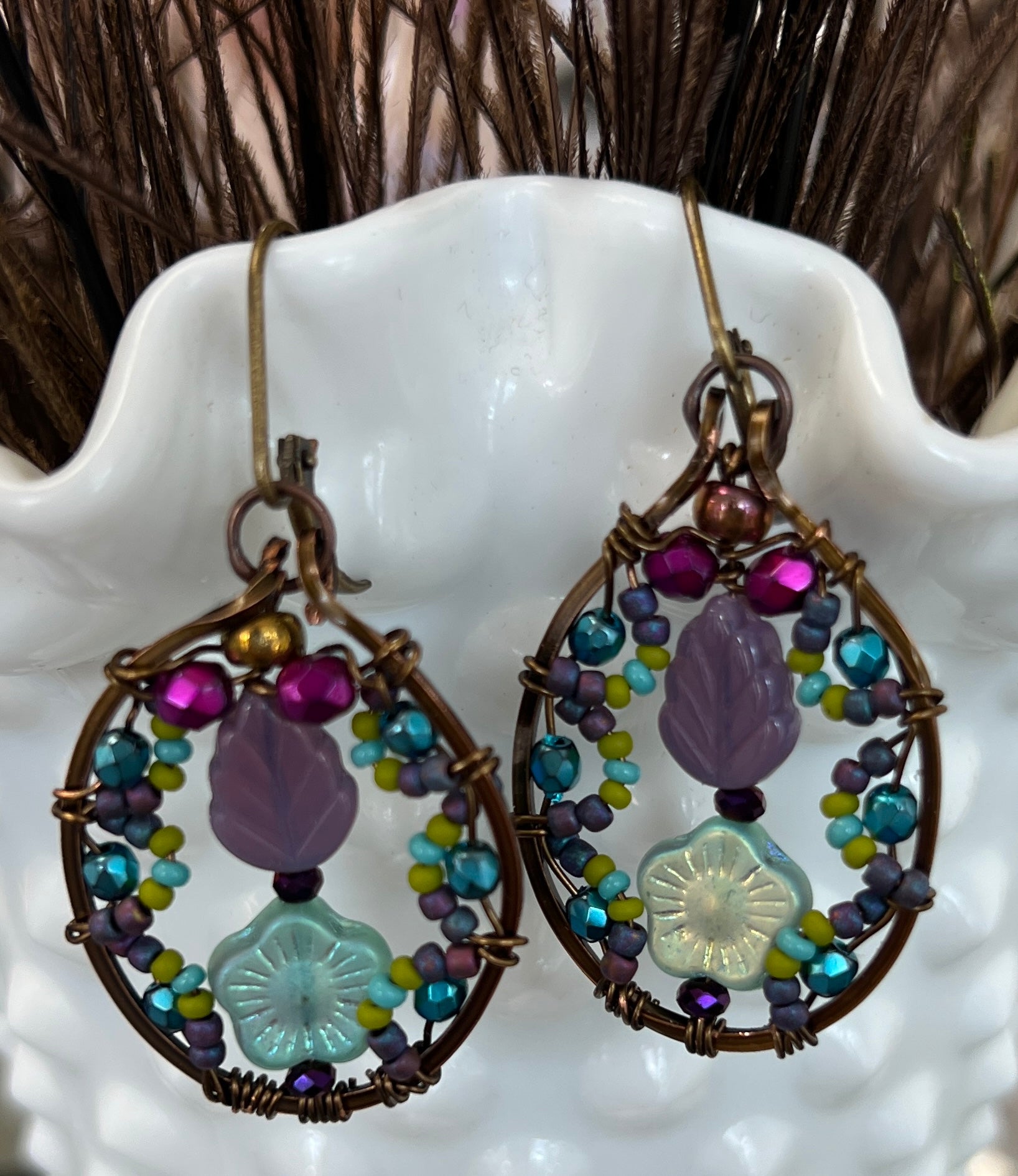 Wire Wrapped  Earrings Class 09/28/2025 11:00 am- 2:00 pm