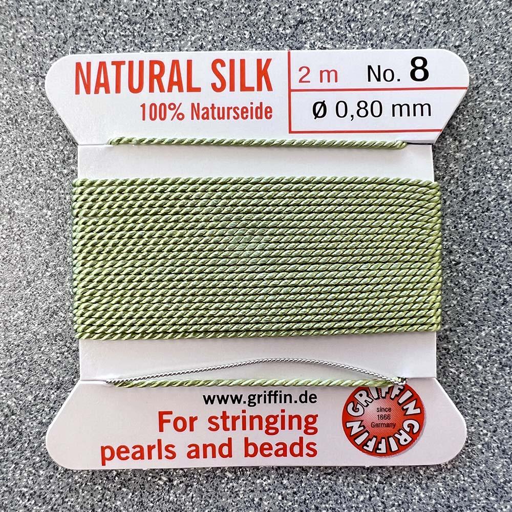 Jade Size 8 (.8MM) Griffin Silk Bead Cord With Flex Needle