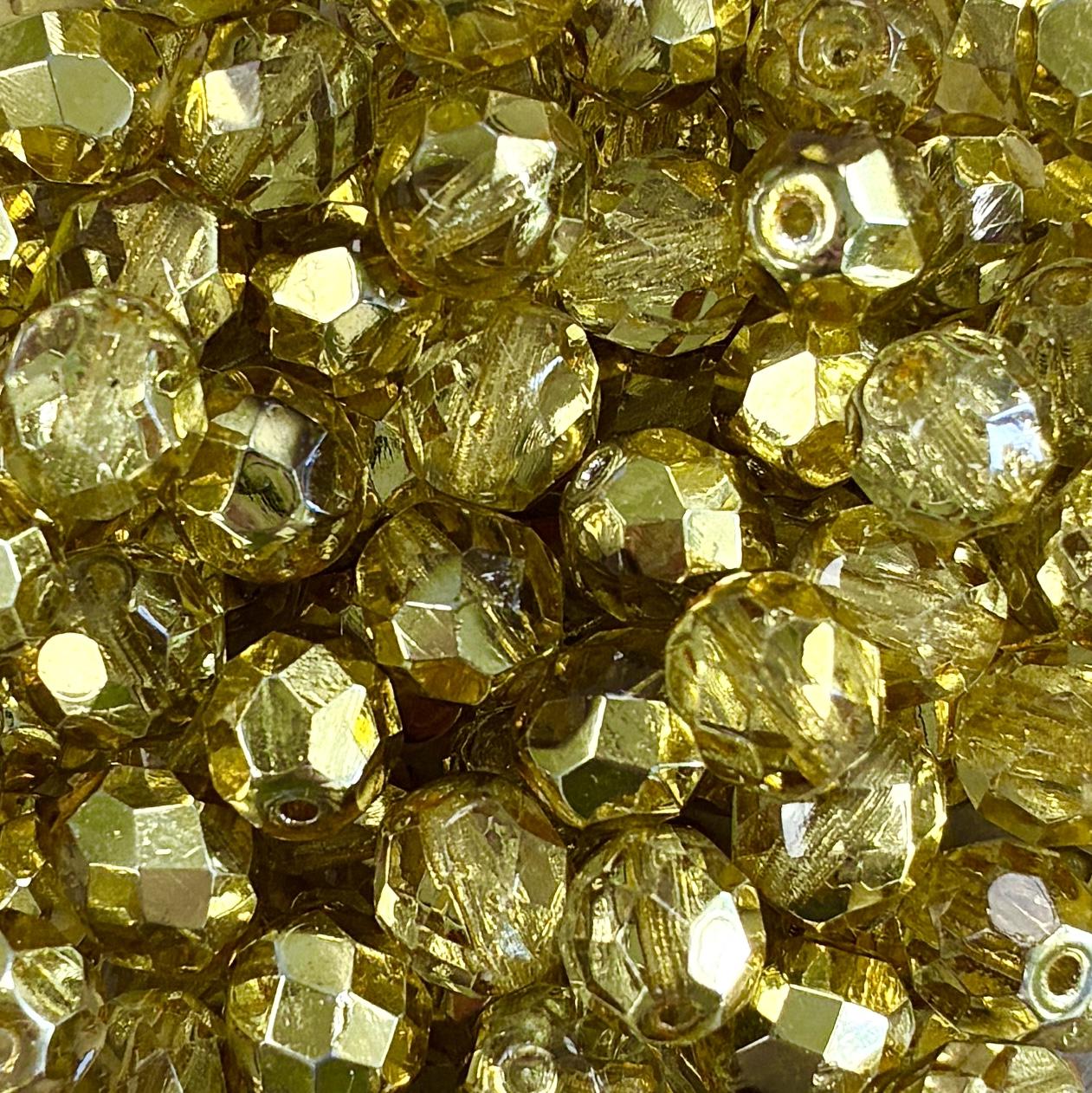 Jonquil with Silver 8MM Fire Polish Ball