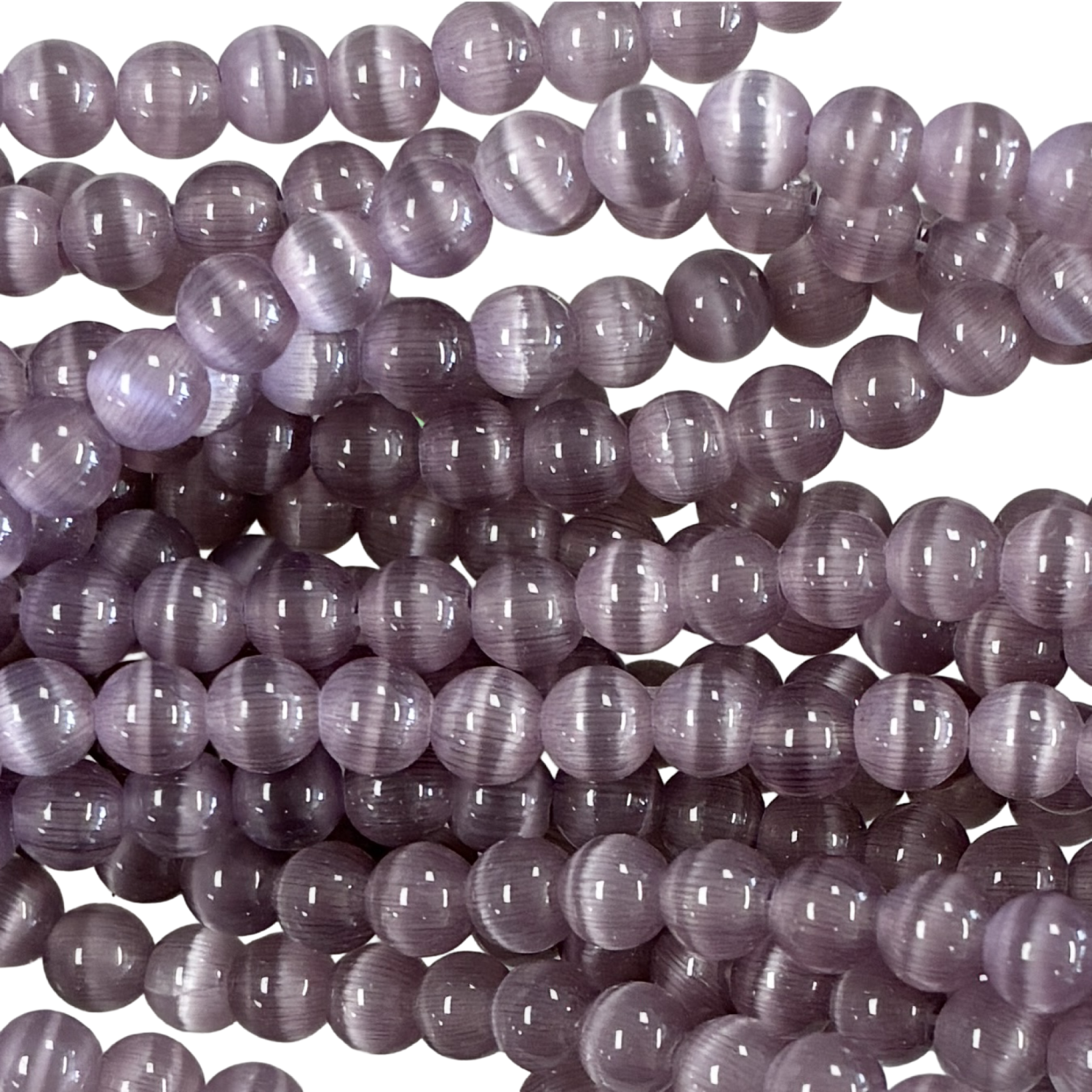 Light Amethyst 4MM Cat Eye Ball
