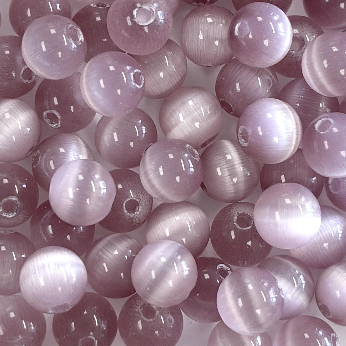 Light Amethyst 6MM Cat Eye Ball