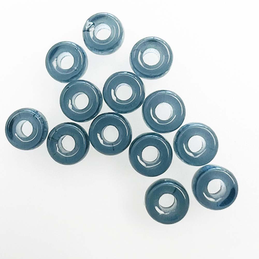 Light Montana 6x4MM Crow Style Roller Bead