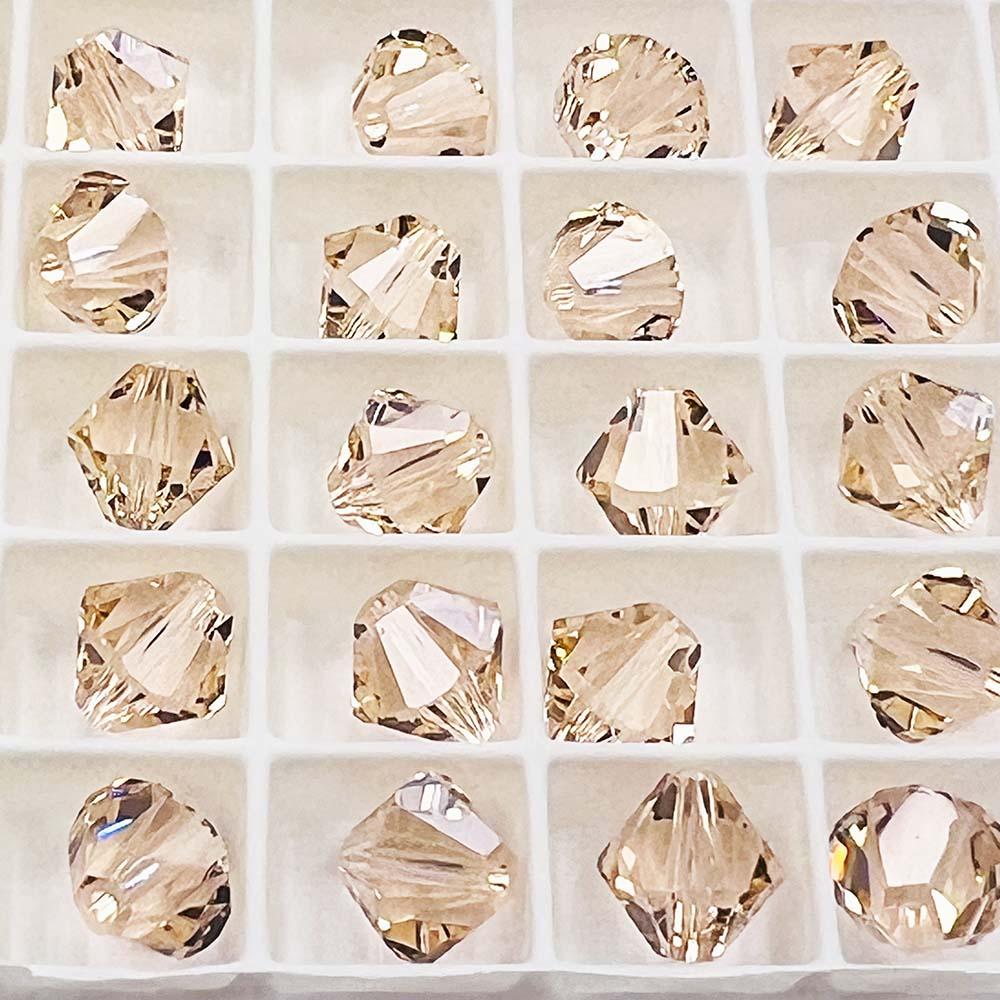 Light Peach 8MM Swarovski Bicone