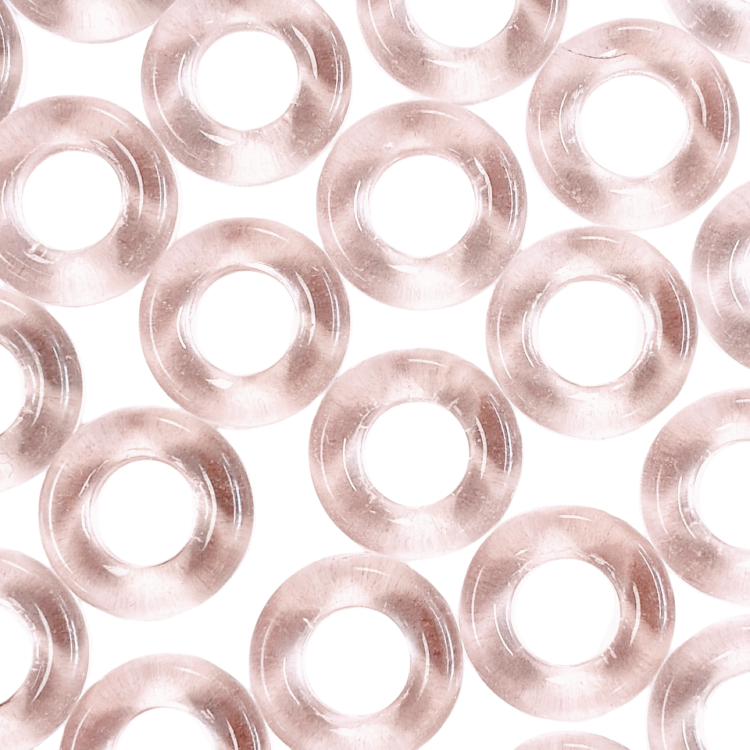 Light Rose 14MM Donut Ring