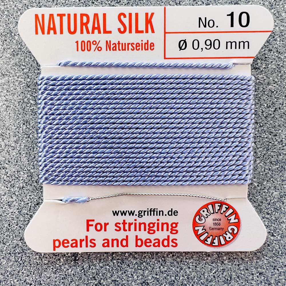 Lilac Size 10 (.9MM) Griffin Silk Bead Cord With Flex Needle