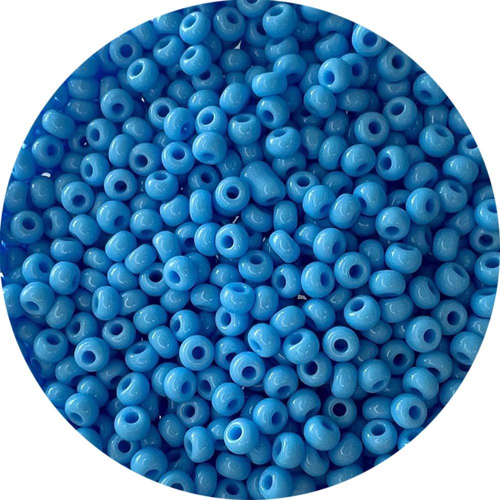 Matte Blue Turquoise 8/0 Seed Bead