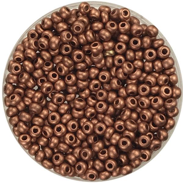 Matte Copper 6/0 Seed Bead