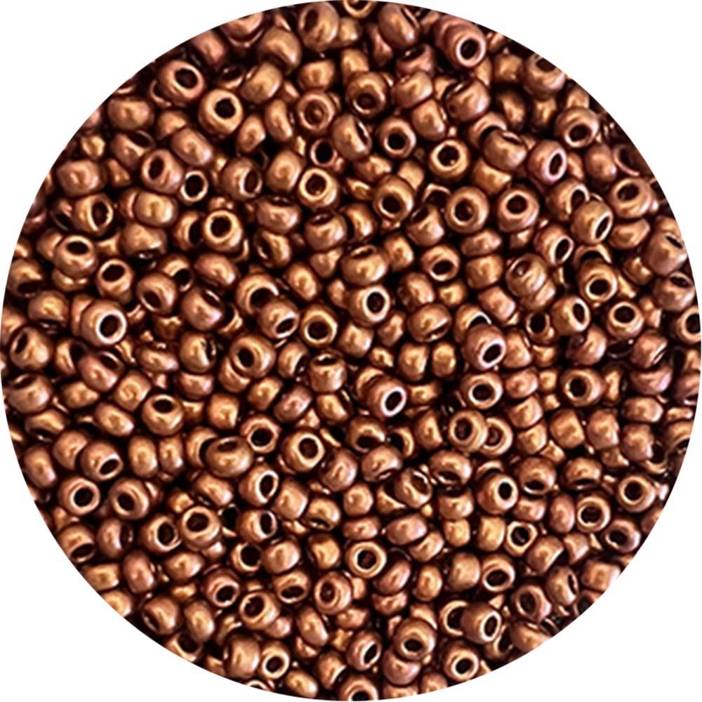 Matte Copper 8/0 Seed Bead