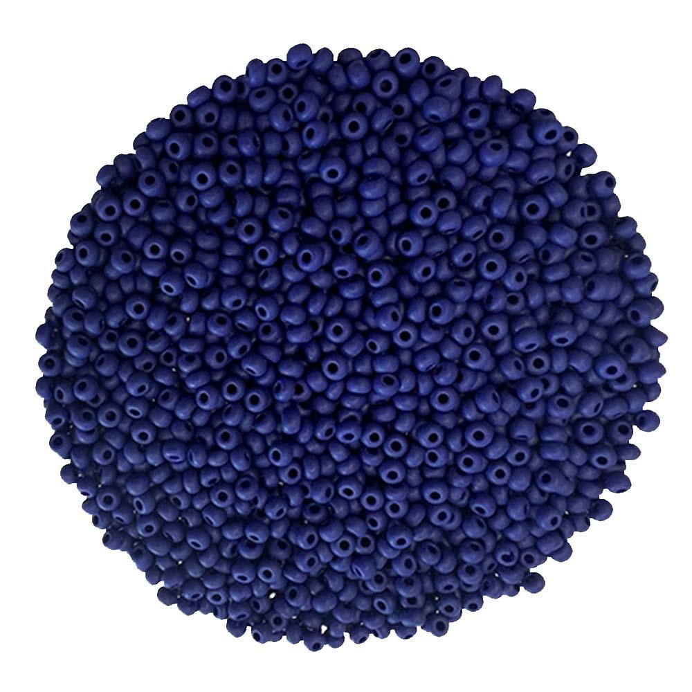 Matte Dark Blue 11/0 Seed Bead