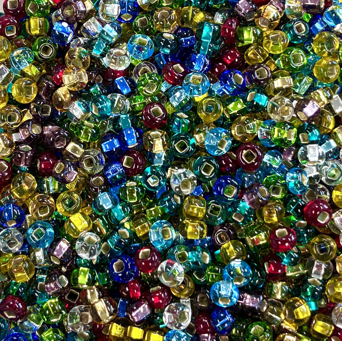 Mixed Silver Lined 6/0 Seed Bead