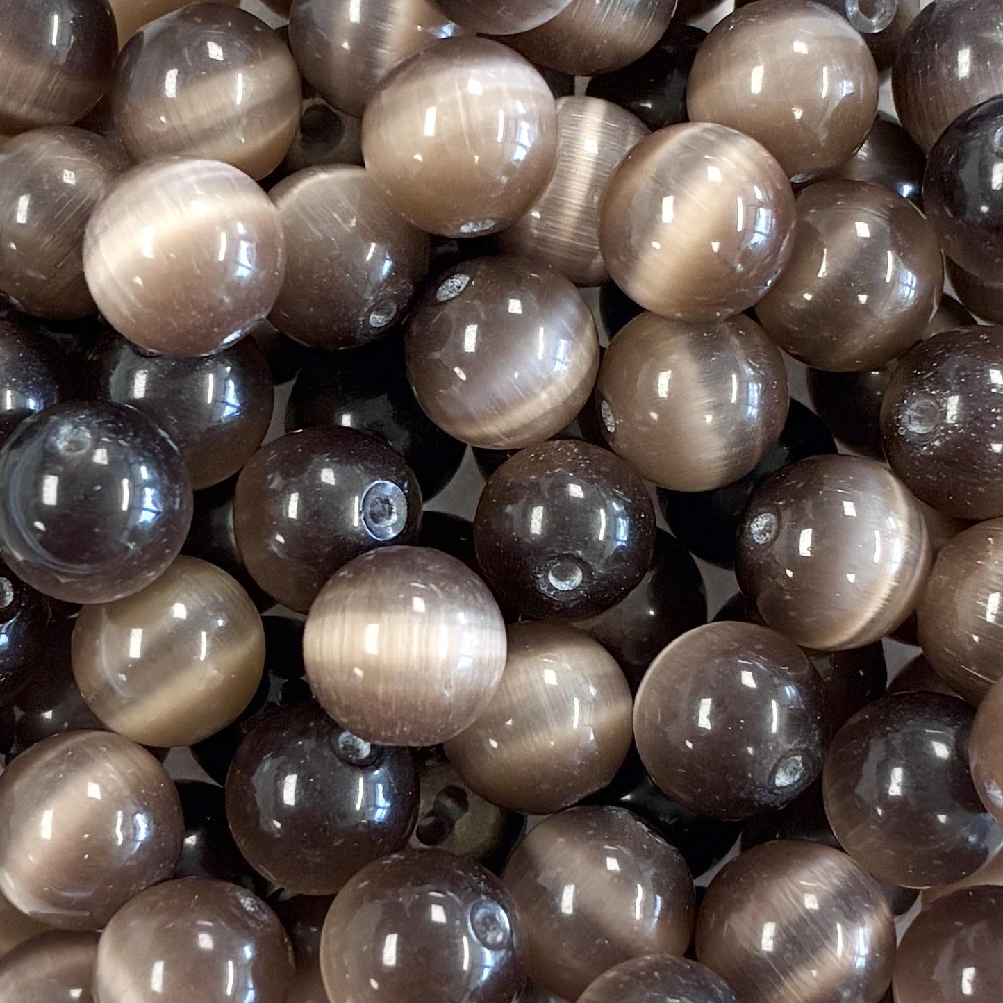 Mocha 8MM Cat Eye Ball