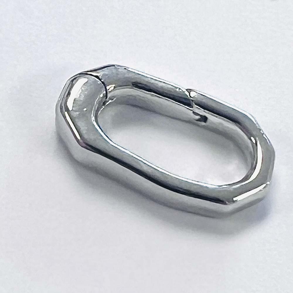 Nickel Silver Plate 16.5x8MM Gate Clasp