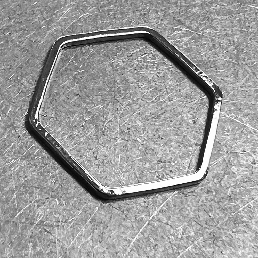 Nickel Silver Plate 20MM Hexagon Frame