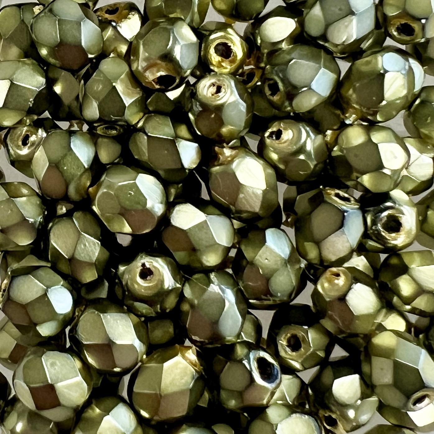 Olive Pearl 3MM Fire Polish Ball