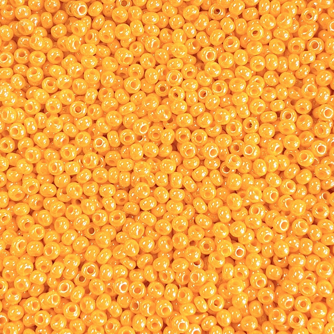 Light Orange Pearl Luster 11/0 Seed Bead