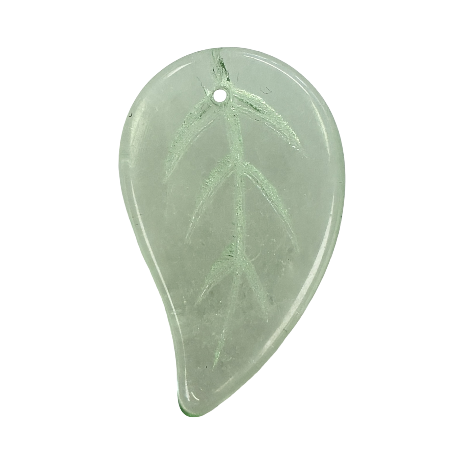 Peridot 34x21MM Leaf Pendant