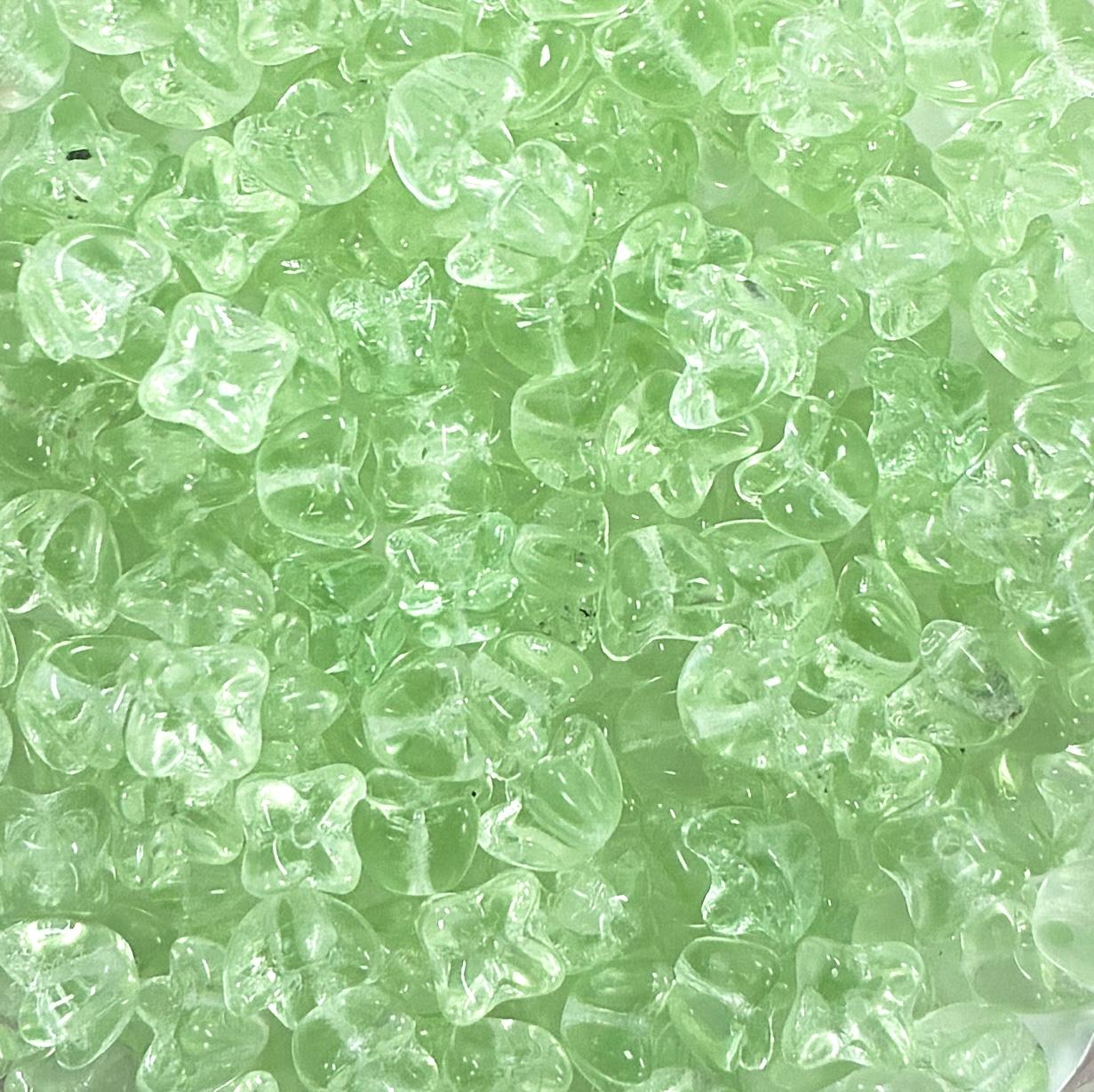 Peridot 5MM 4 Lobe Flower Blossom