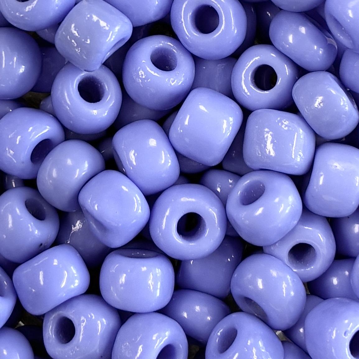 Periwinkle 7MM Vintage French Crow Bead