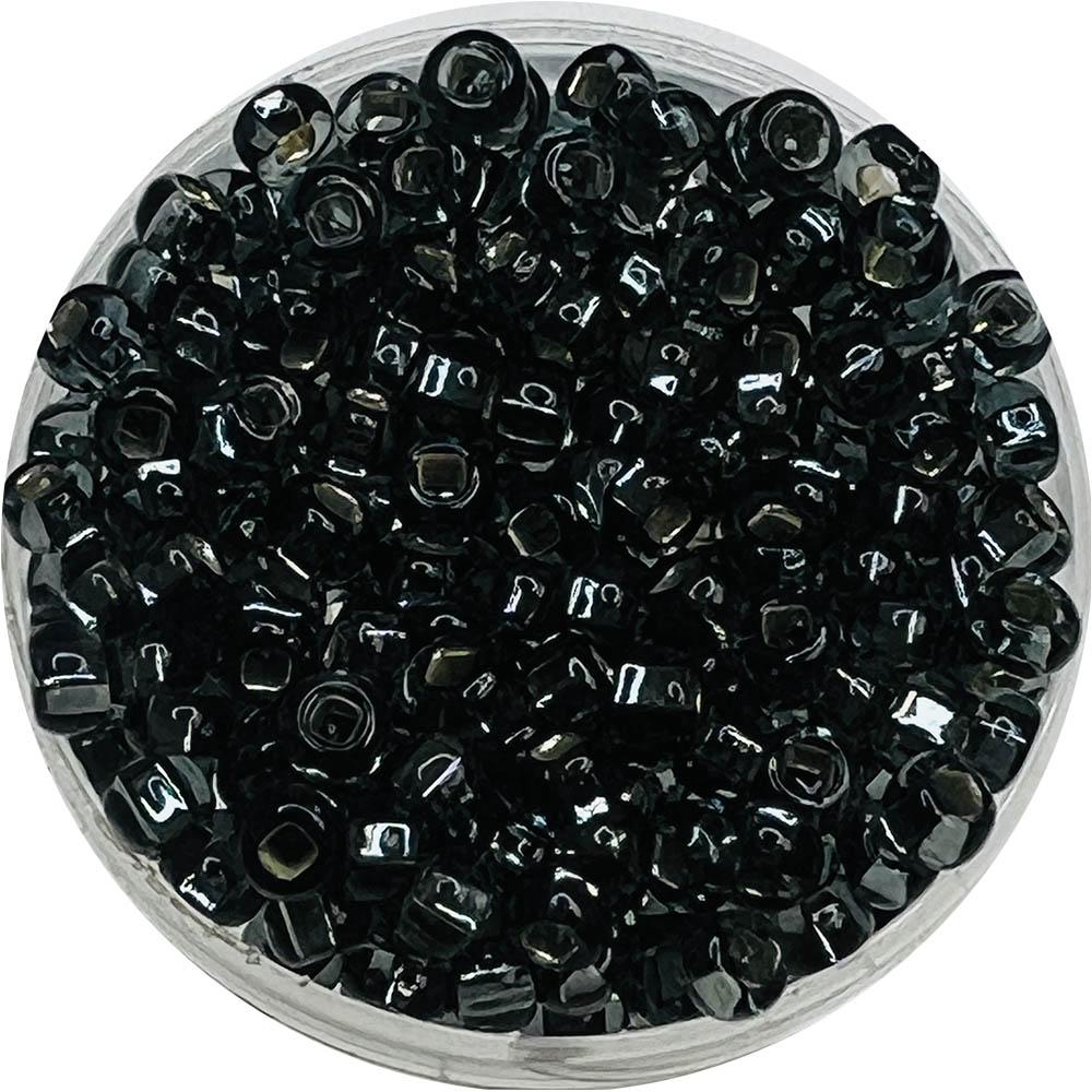 Silver Lined Black Diamond 8/0 Seed Bead