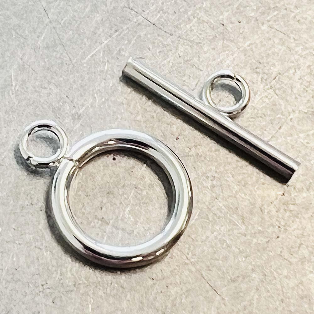 Silver Plate 18MM Plain Toggle