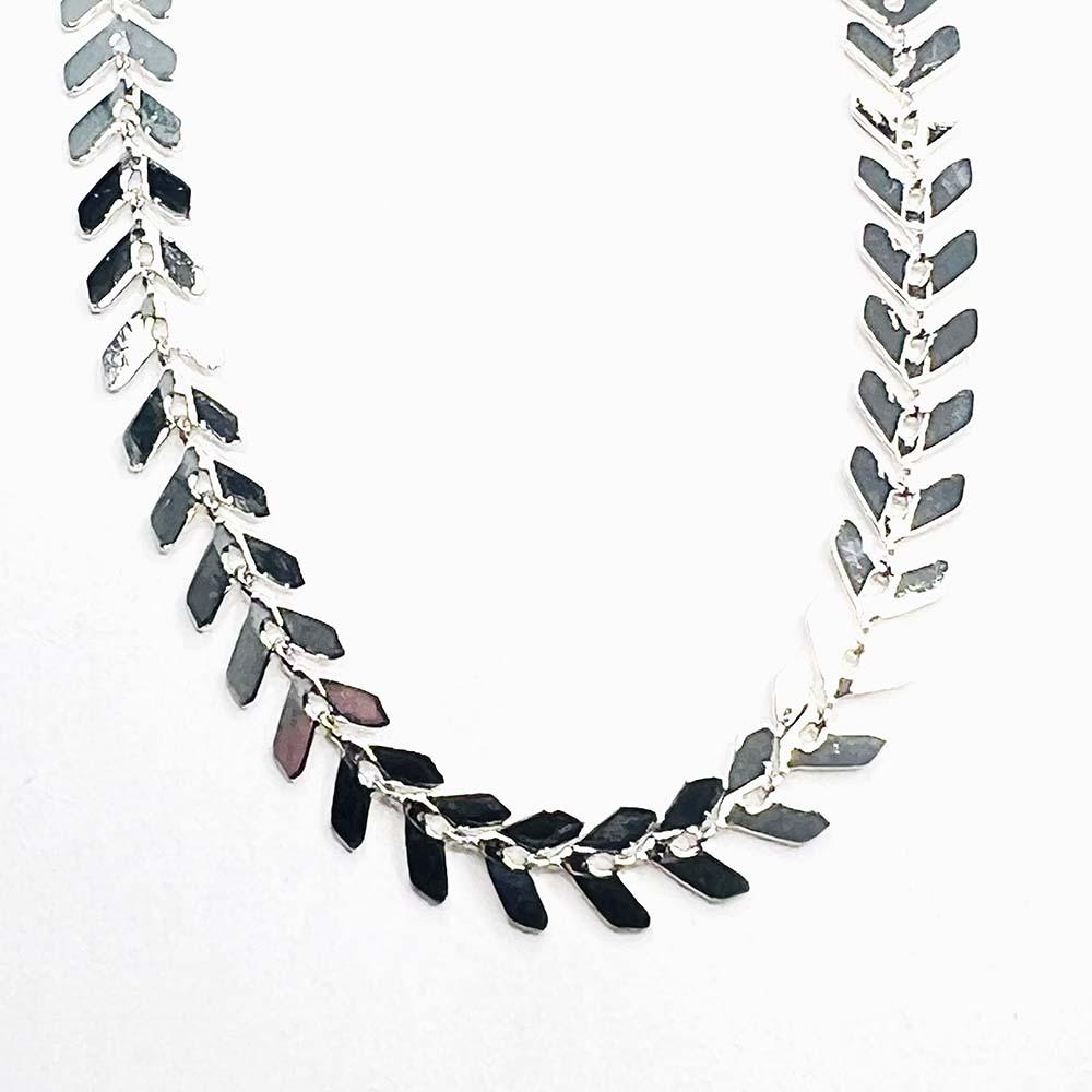 Silver Plate 6.5MM Chevron Chain