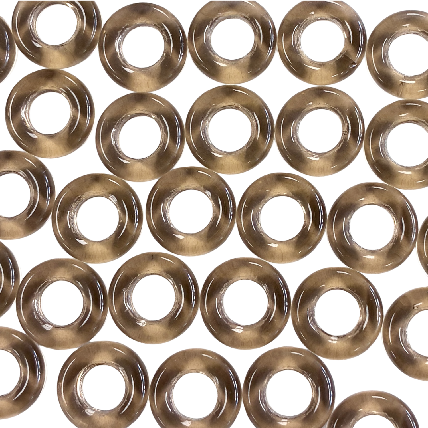 Smoke Topaz 14MM Donut Ring
