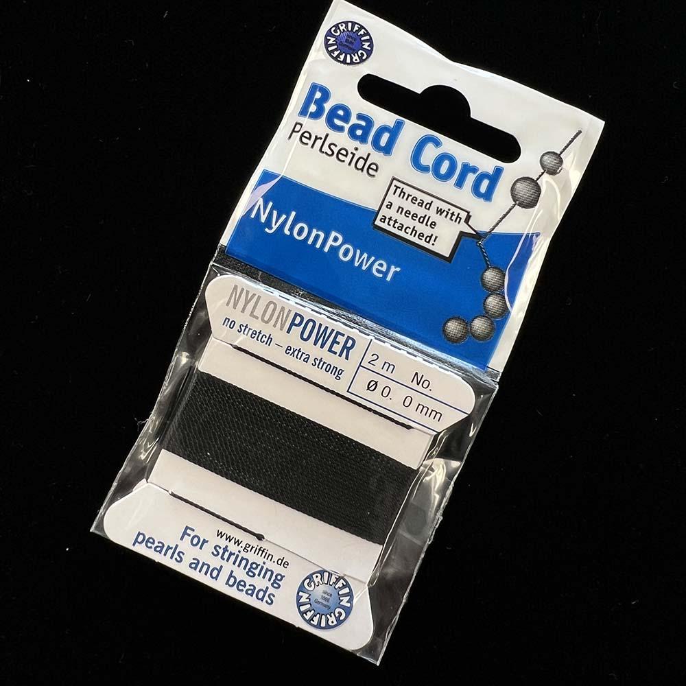 Sz 2 Black Griffen Nylon Cord