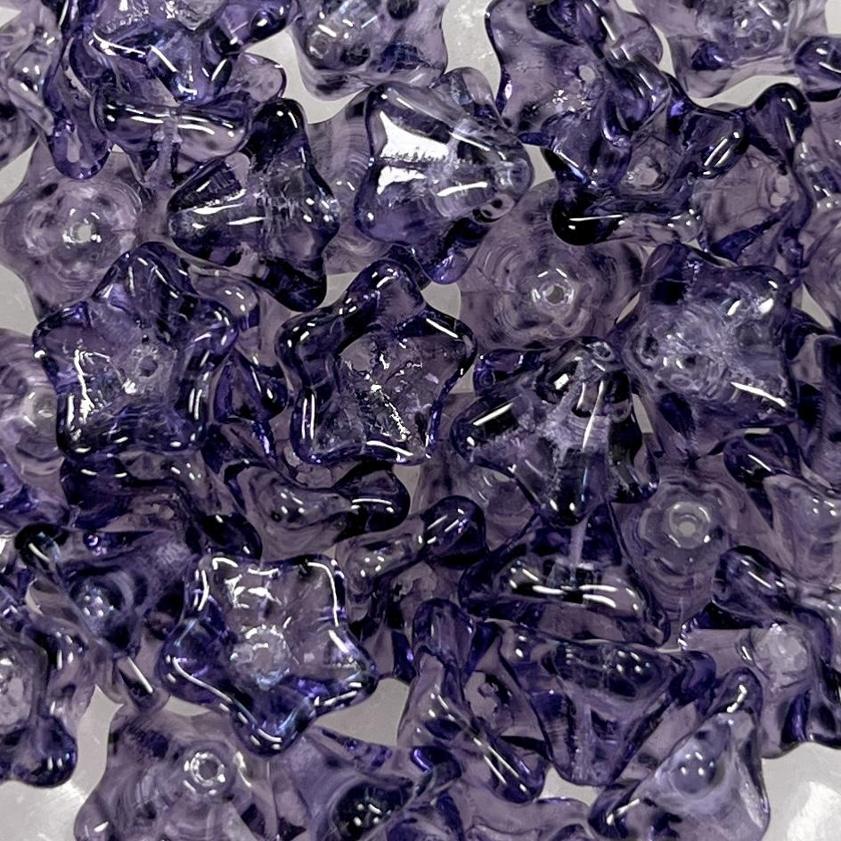 Tanzanite Speckled 8X13MM Day Lily Bell Flower