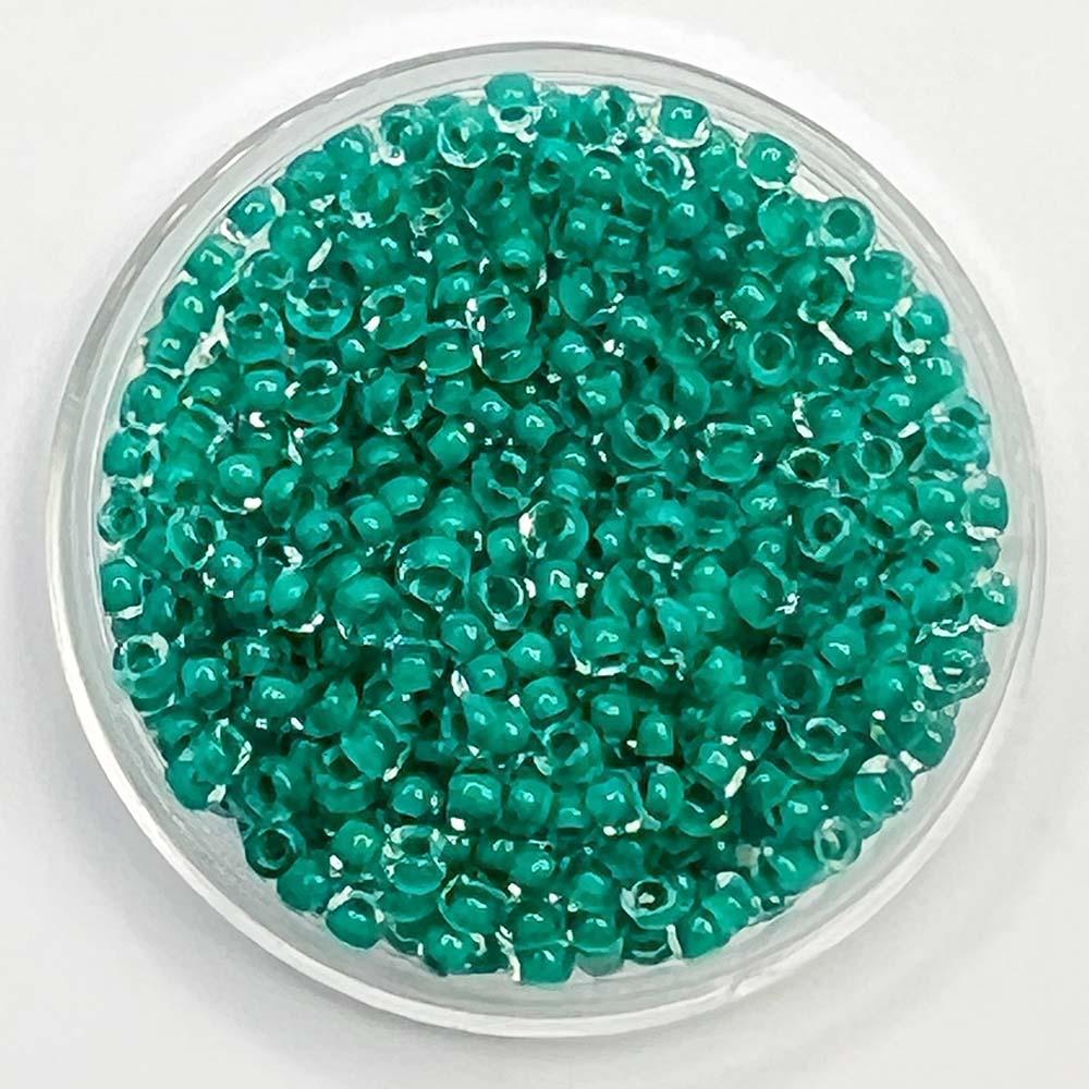 Teal Lined Crystal 11/0 Seed Bead