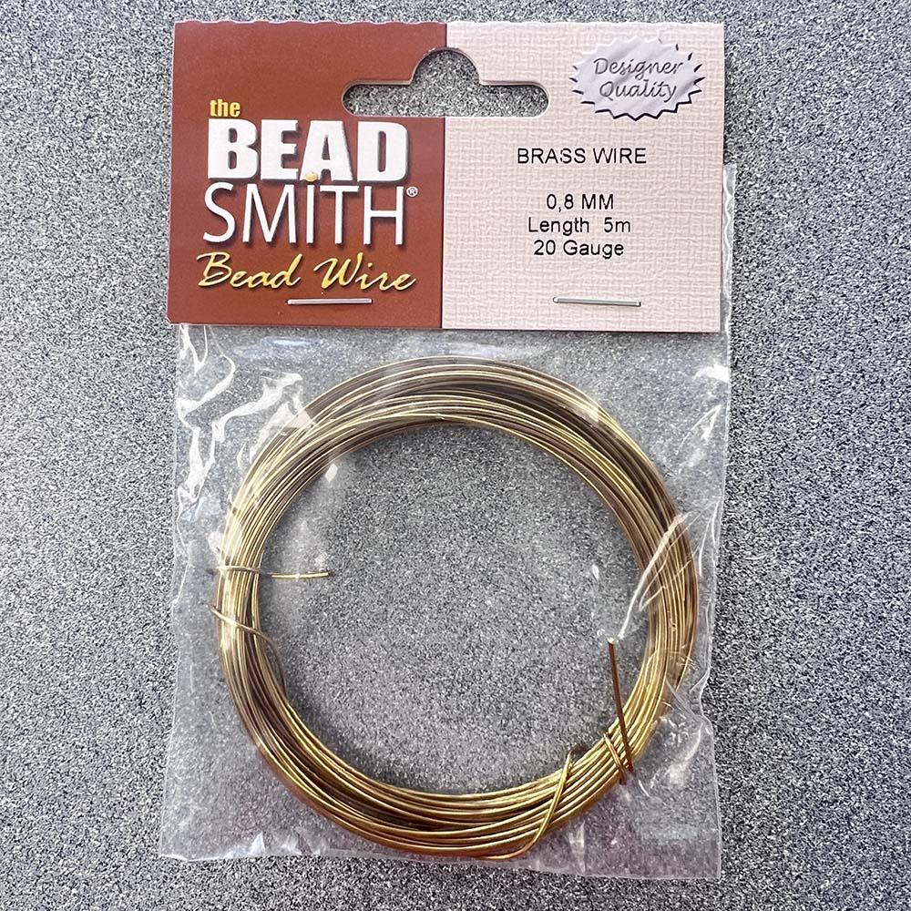 The Bead Smith Bead Wire Brass 20 Gauge (1MM)