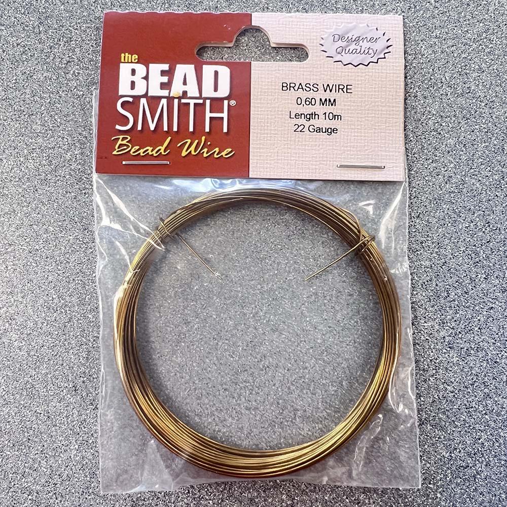The Bead Smith Bead Wire Brass 22 Gauge (0.60MM)
