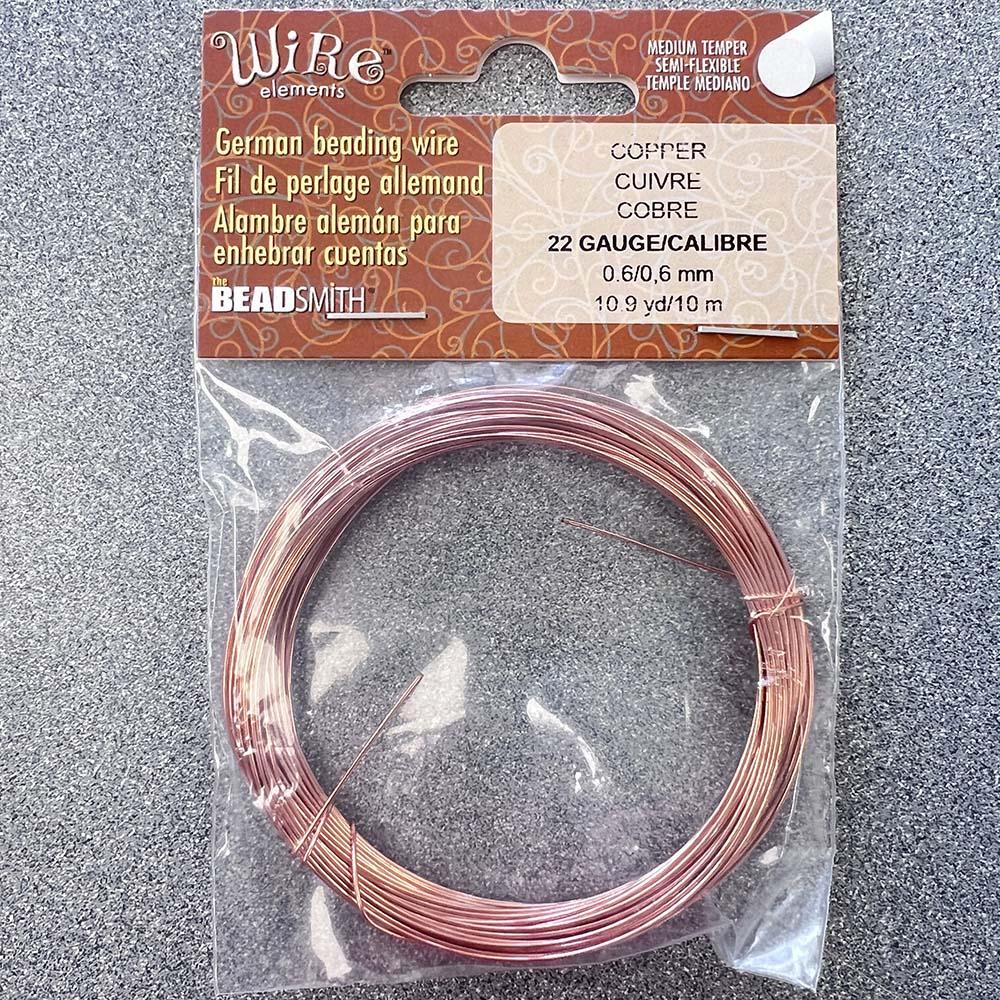 The Bead Smith Bead Wire Copper 22 Gauge (0.60MM)