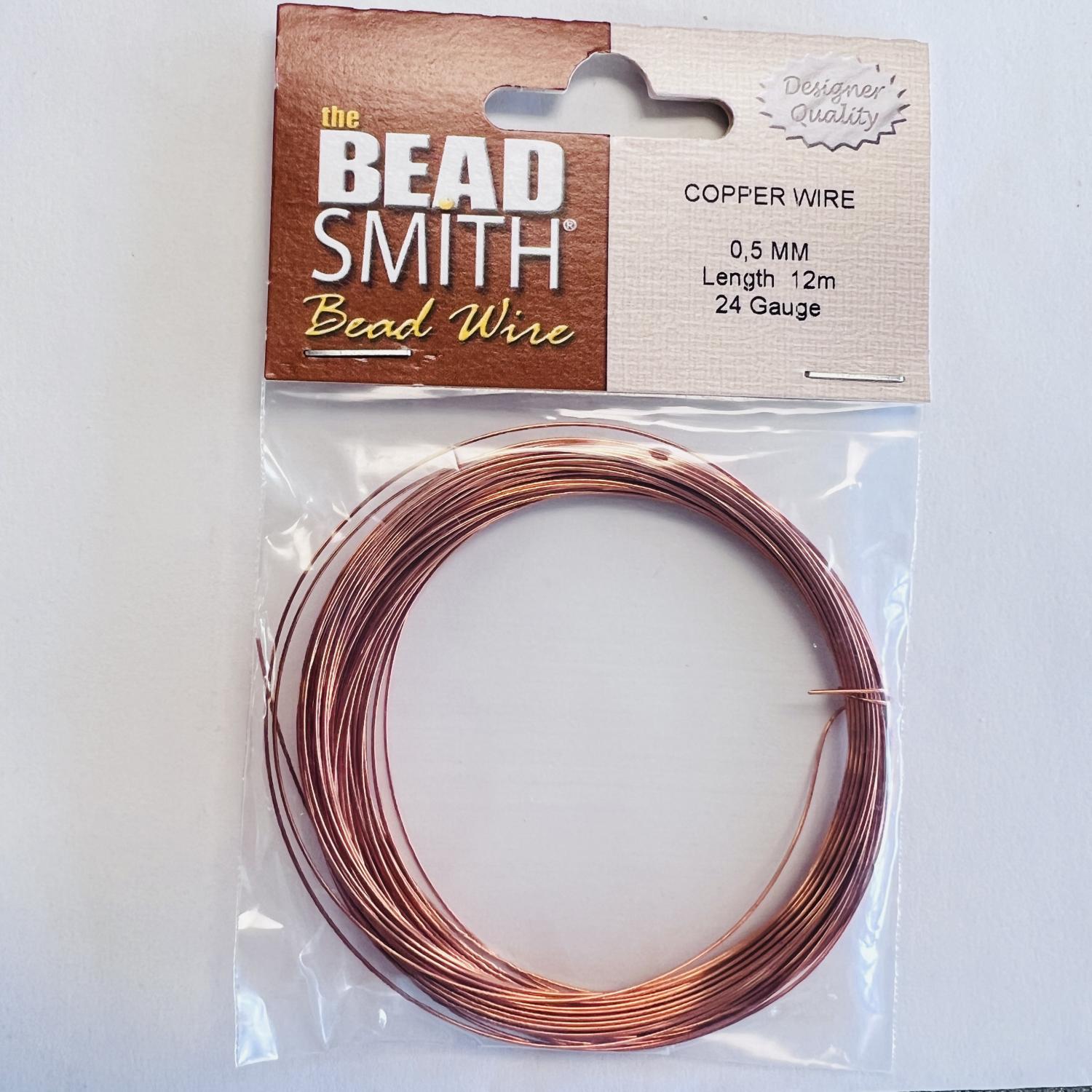 The Bead Smith Bead Wire Copper 24 Gauge