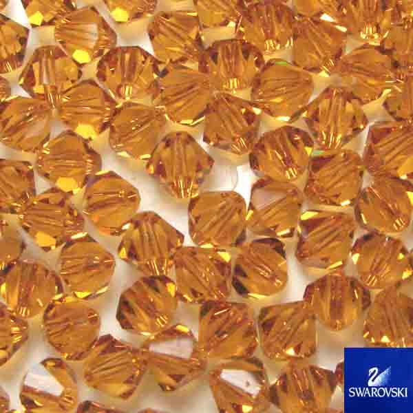 Topaz 6MM Swarovski Bicone