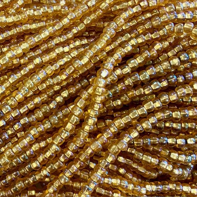 Topaz AB Silver Lined 6/0 Seed Bead