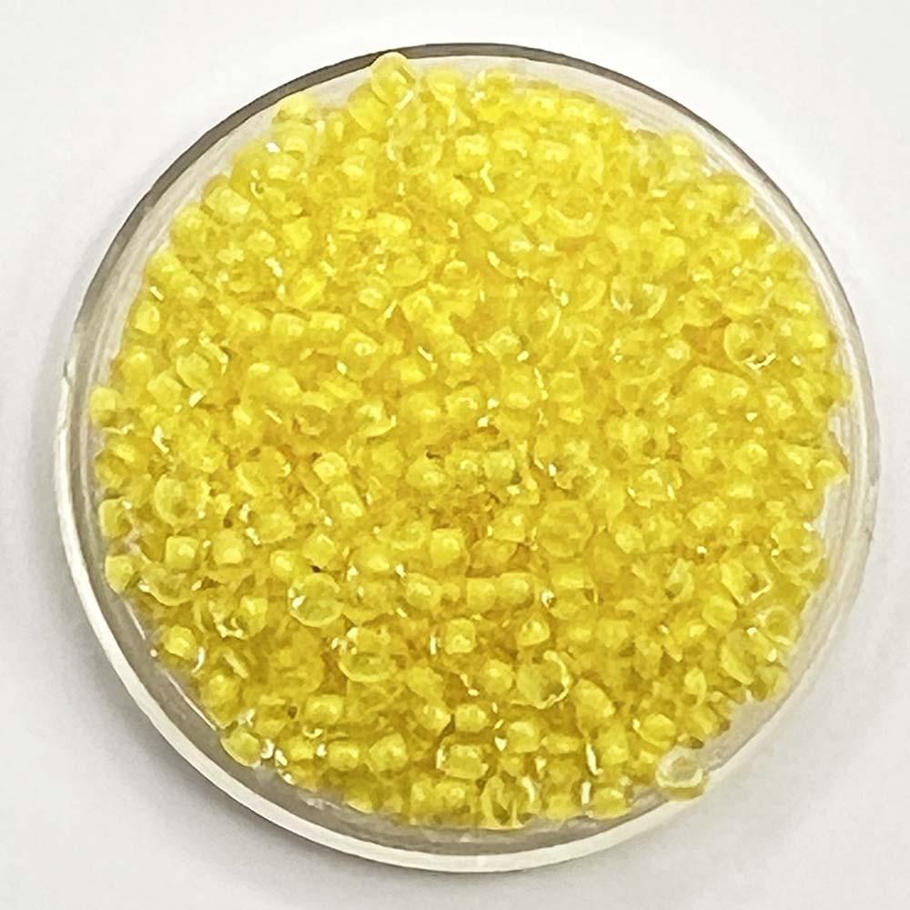 Yellow Lined Crystal 8/0 Seed Bead