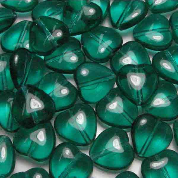 12MM Emerald Heart