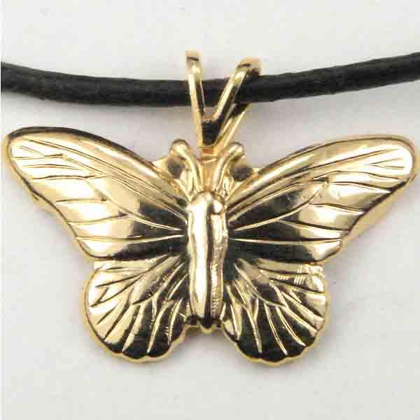 12X20MM Gold Butterfly With Loop