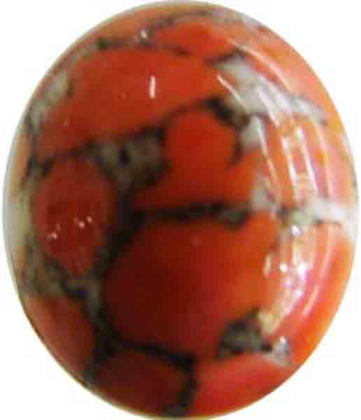 14X10 Orange Matrix Cabochon