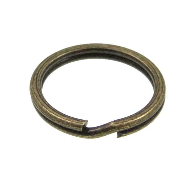 Antique Plate Rings 16MM Antique Brass Plate Split Ring