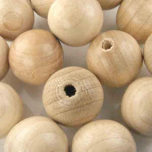 16MM Natural Wood Ball