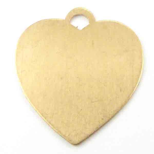 19MM Thin Brass Heart