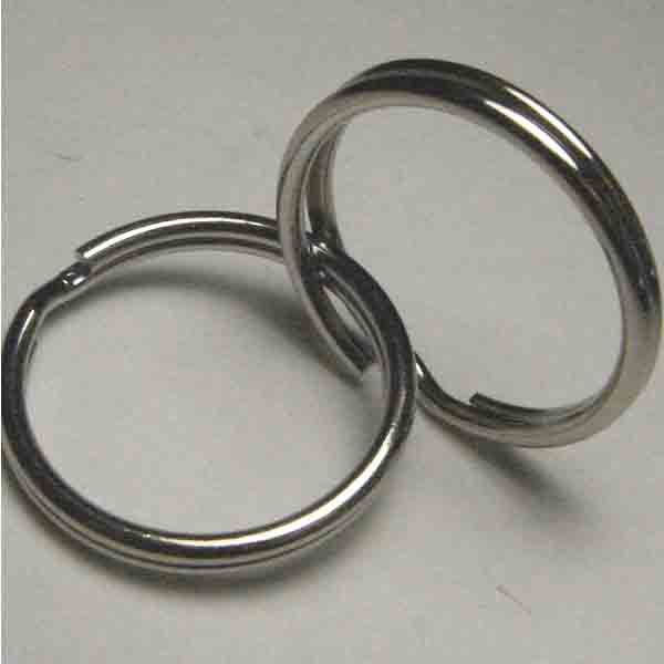 24MM Nickel Silver Split Key Ring
