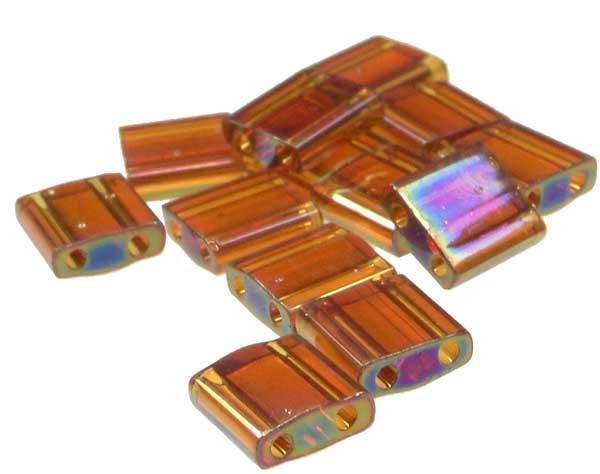 257 Transparent Topaz AB Miyuki Tila Bead