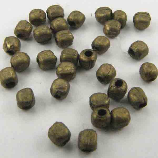 2MM Anitque Brass Round Edge Cube
