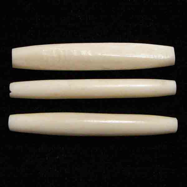2 Inch White Bone Hairpipe Tube
