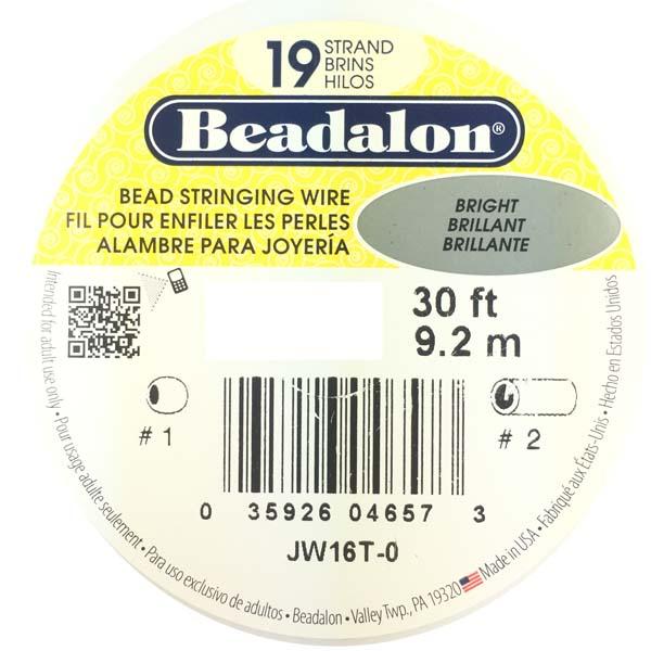 30 Ft .010 Inch 19 Strand Bright Beadalon Beading Wire