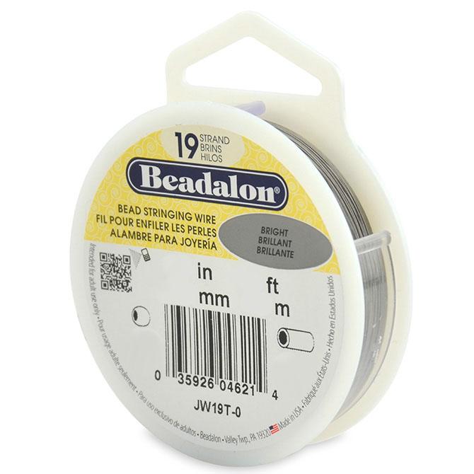 30 Ft .012 19 Strand Bright Beadalon Beading Wire